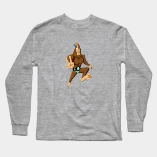 Portland Oregon Pride Sasquatch Long Sleeve T-Shirt